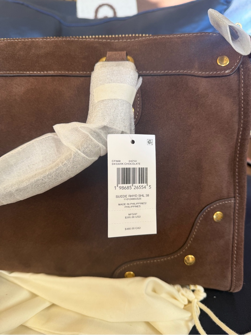 Coach Rhyder 38 Dark Chocolate NWT CFN68 - Picture 7 of 15